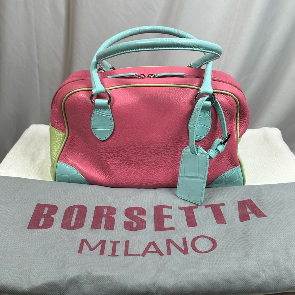 NEW Borsetta Milano Leather handbag